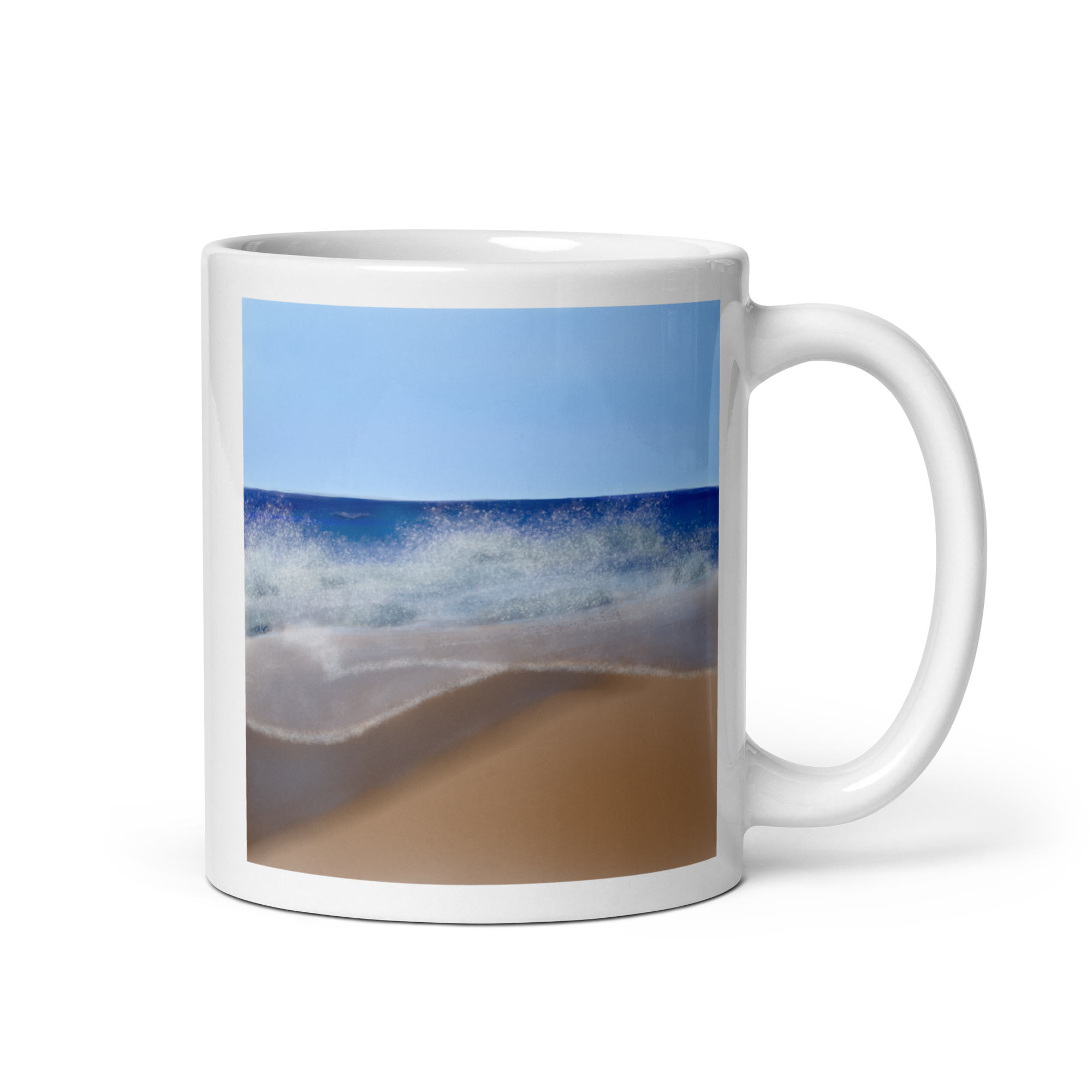image of mug with 'Waves of Love' printed on it